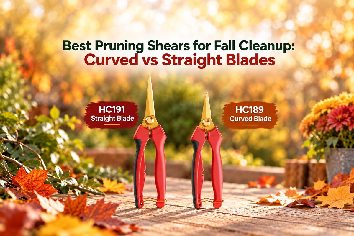 Best Pruning Shears for Fall Cleanup: Curved vs Straight Blades