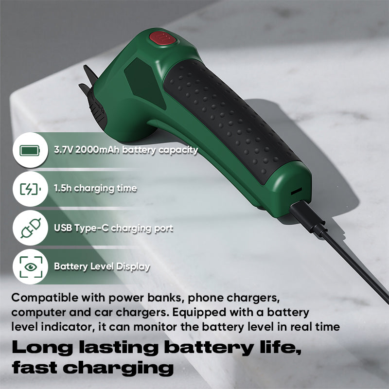 GARTOL 3.6V Cordless Electric Scissors for Fabric, Carpet & Crafts