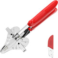 GARTOL Precise Miter Shears, 22.5°-135° Adjustable Angle Cutter for Shoe Moulding and Quarter Round, Hand Tool for PVC Trunking, Soft Wood Trim and Crafting with SK5 Steel Blade & Spare Blade
