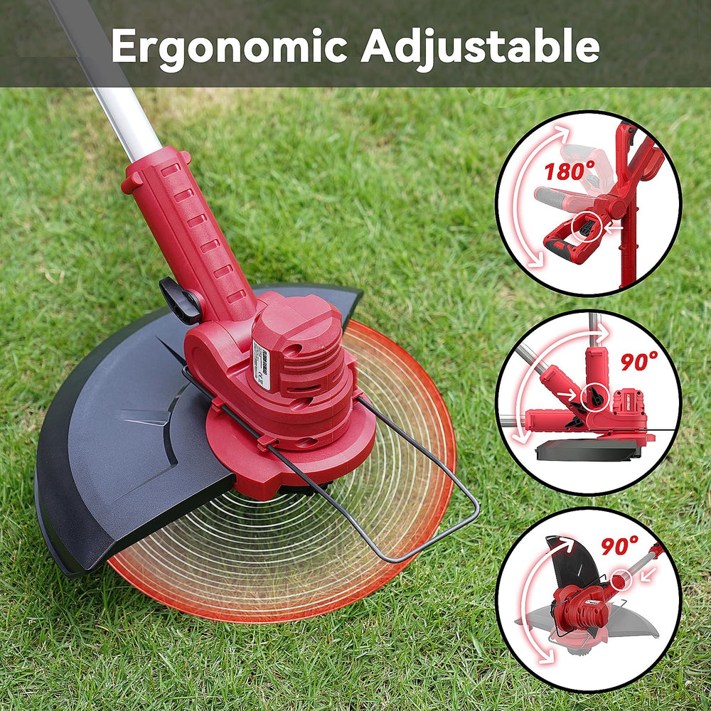 GARTOL Electric String Trimmer & Edger - 21V Brushless Weed Eater