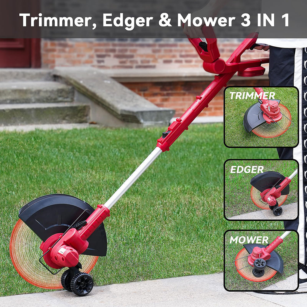 GARTOL Electric String Trimmer & Edger - 21V Brushless Weed Eater
