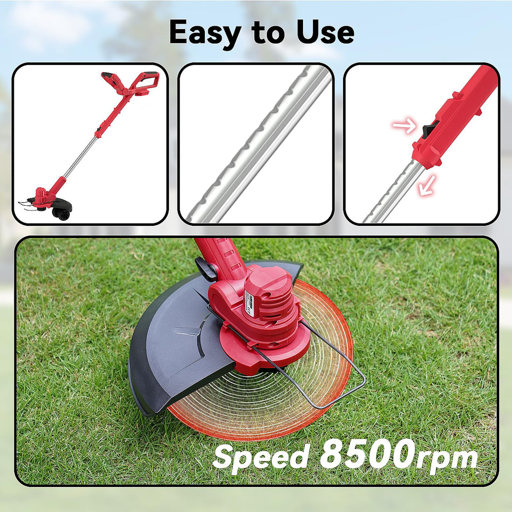 GARTOL Electric String Trimmer & Edger - 21V Brushless Weed Eater