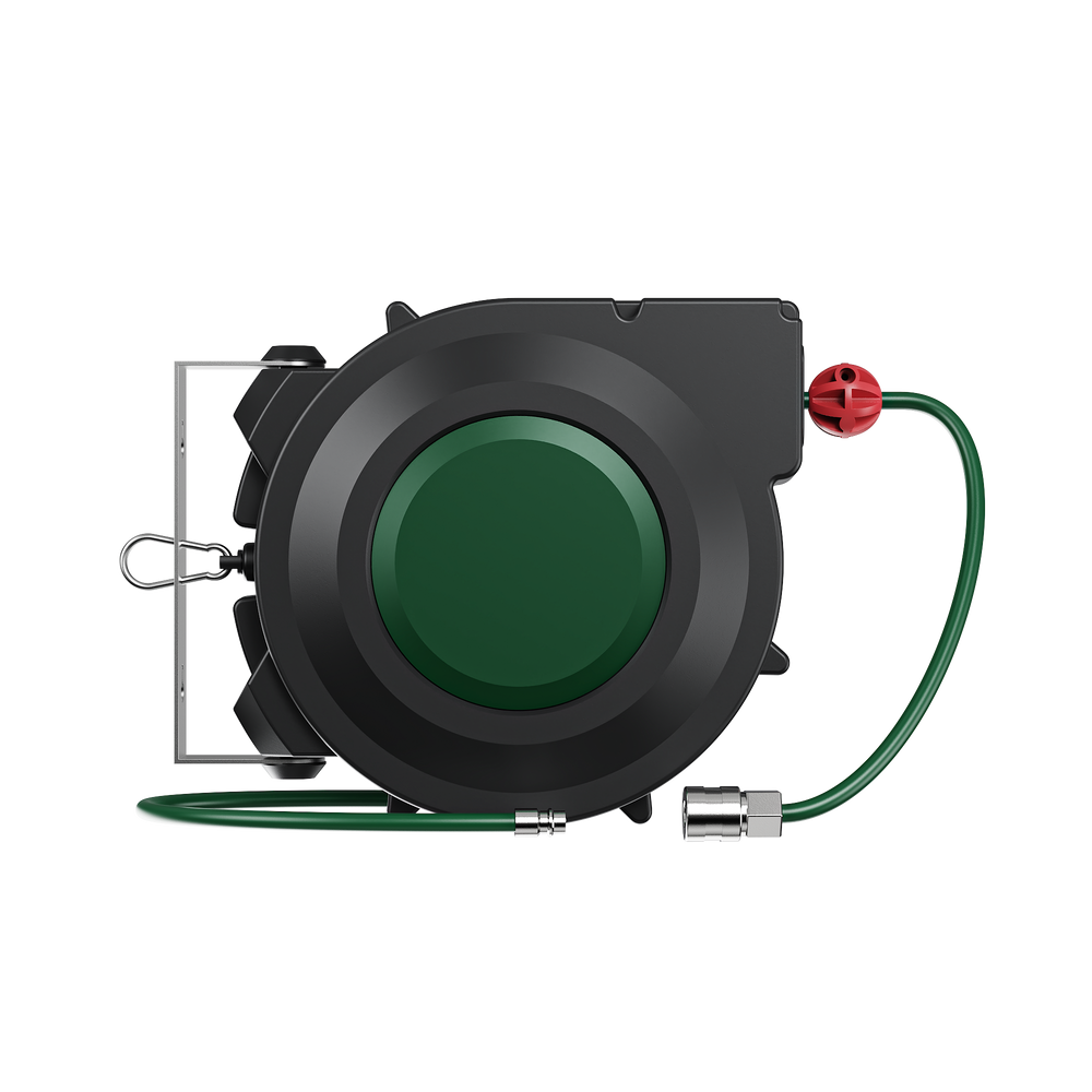 GARTOL 10m Retractable Air Hose Reel – Anti-Freeze, UV-Resistant, 180° Swivel, 28.9PSI, Quick Connector (SGC008)