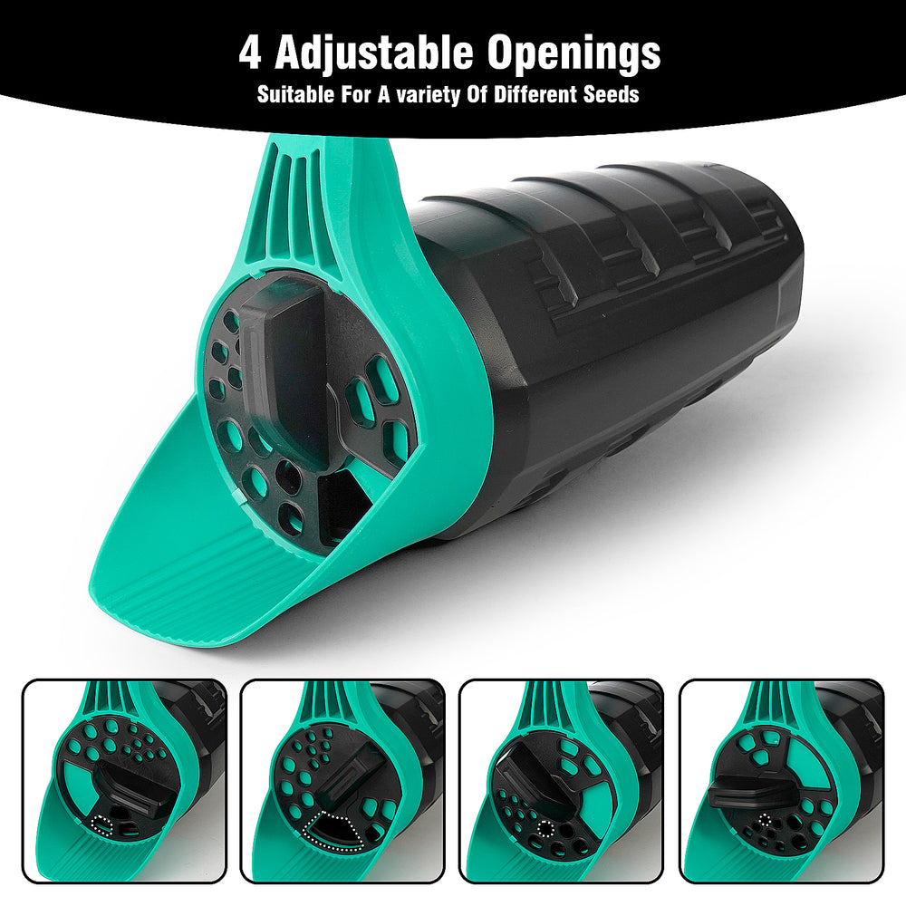 GARTOL Handheld Seed & Fertilizer Spreader, 30oz Adjustable Openings