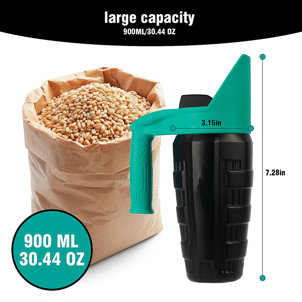 GARTOL Handheld Seed & Fertilizer Spreader, 30oz Adjustable Openings