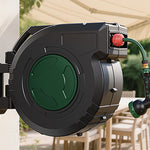 GARTOL 5/8" 40m Retractable Hose Reel – Anti-Freeze, UV-Resistant, 180° Swivel, 60PSI, Adjustable Spray Nozzle (SGC009C)