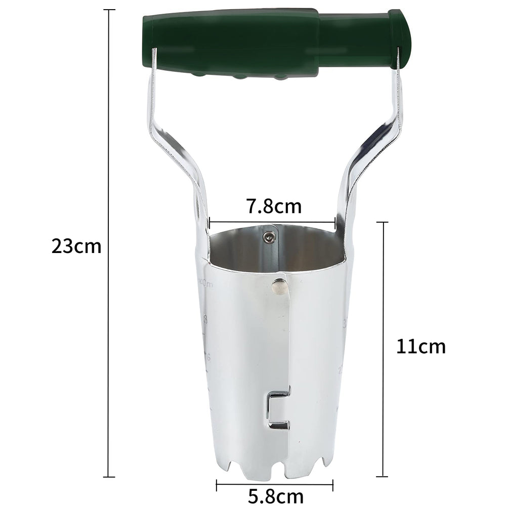 GARTOL Bulb Planter with Depth Mark - Alloy Steel Transplanter Tool