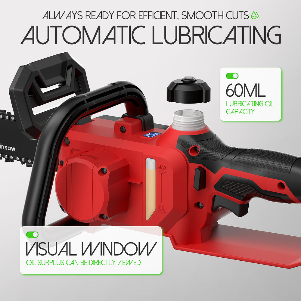 GARTOL 12" Brushless Chainsaw Battery Compatibility: Handheld Power Chain Saw Powered by Dewalt 20V Lithium-ion Battery