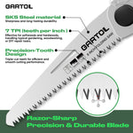 GARTOL 8 Inch SK5 Blade Folding Saw Hand Pruning Saw for Wood Cutting Pruning - product image 4