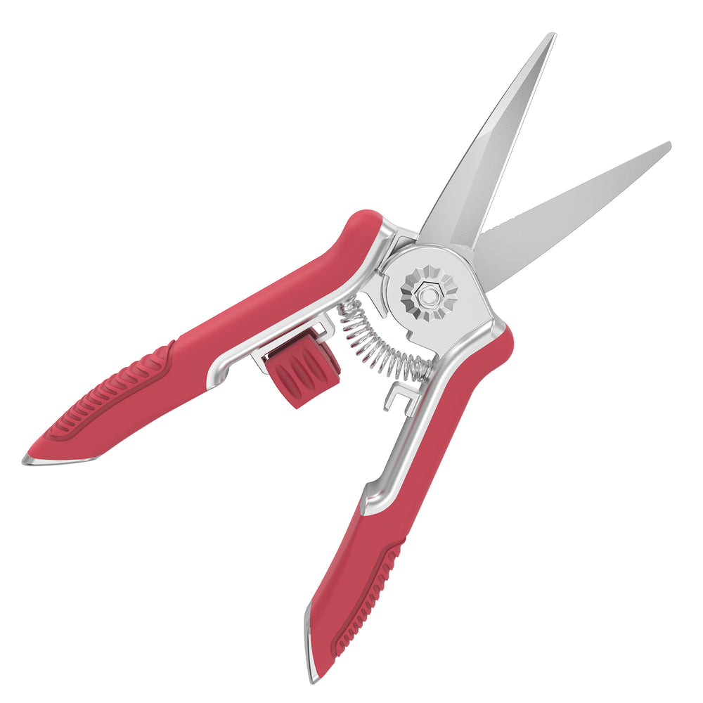 GARTOL 6.5" Red Pruning Shears - Sharp Floral & Garden Scissors