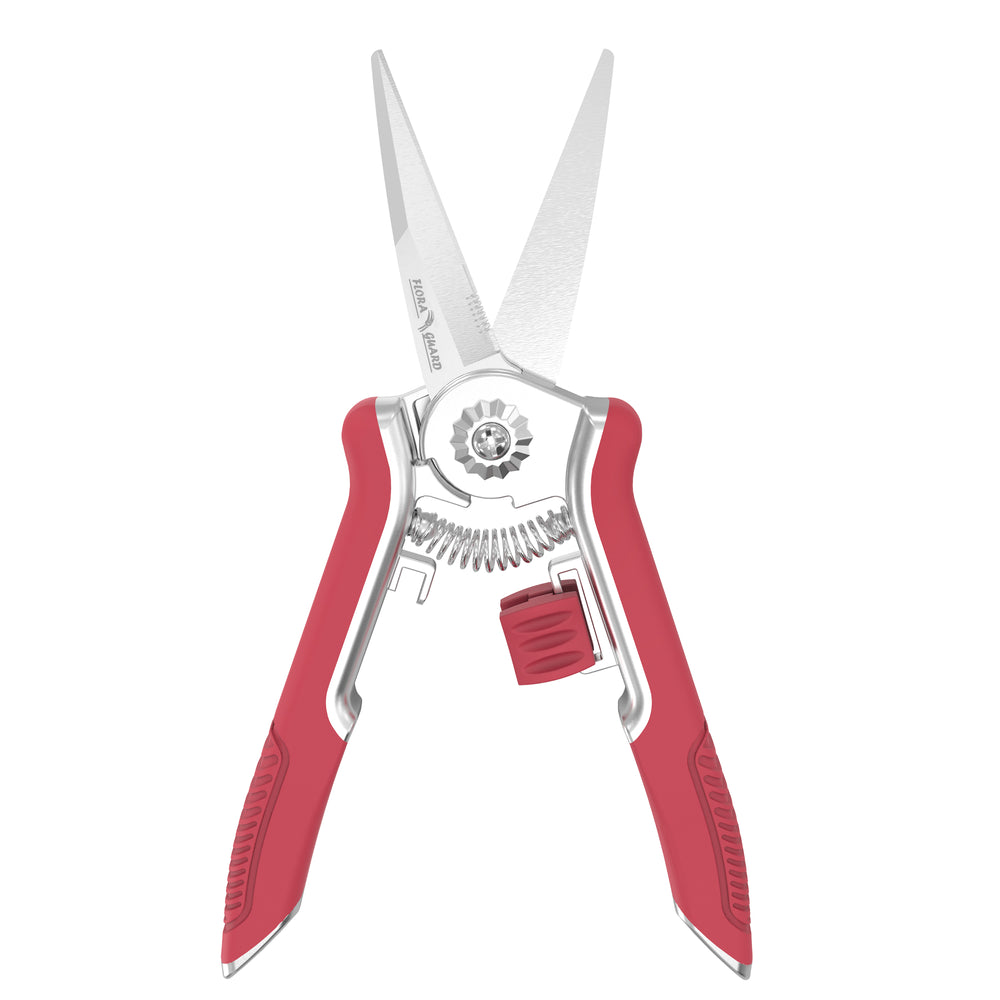 GARTOL 6.5" Red Pruning Shears - Sharp Floral & Garden Scissors
