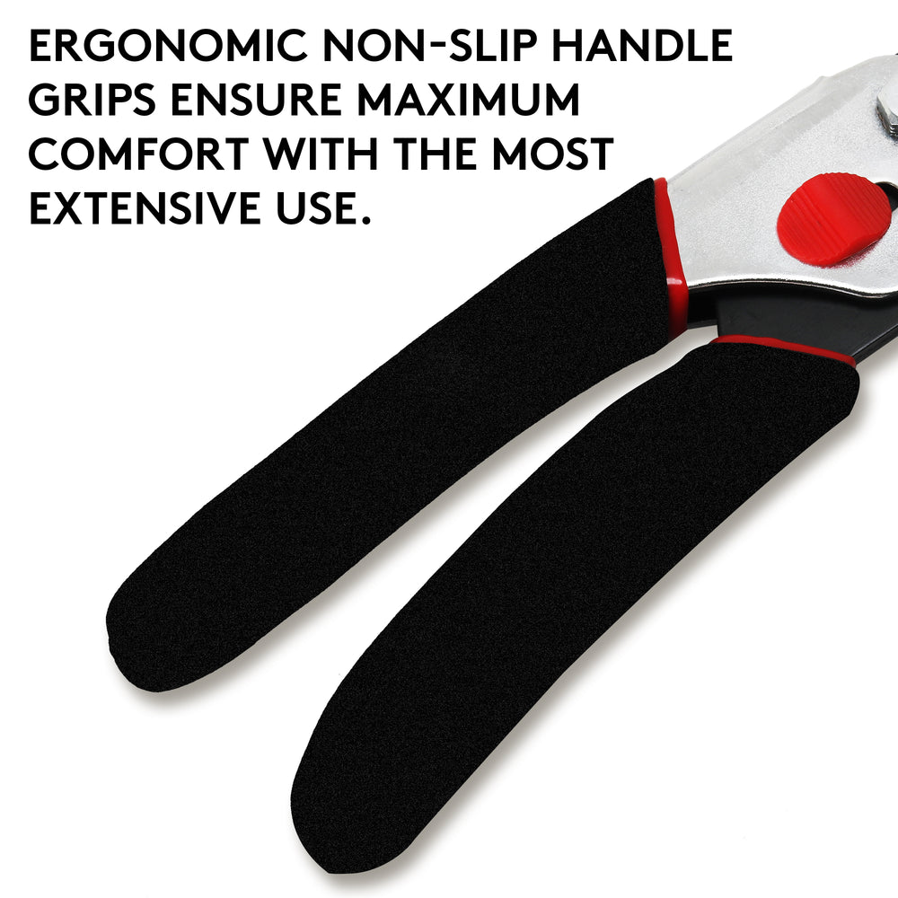 GARTOL 8.5" Professional Bypass Pruning Shears - SK5 Steel Clipper（black）