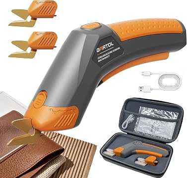 GARTOL 4V Cordless Electric Scissors - Rechargeable Fabric & Craft Cutter