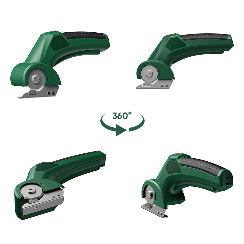 GARTOL 3.7V Rechargeable Electric Scissors for Fabric & Leather Cutting