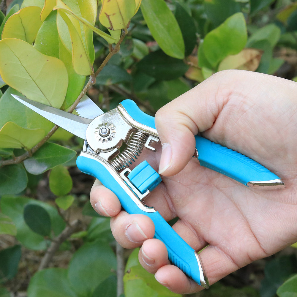 GARTOL 6.5" Garden Shears - Sharp Pruning Scissors with Zinc Alloy Handle
