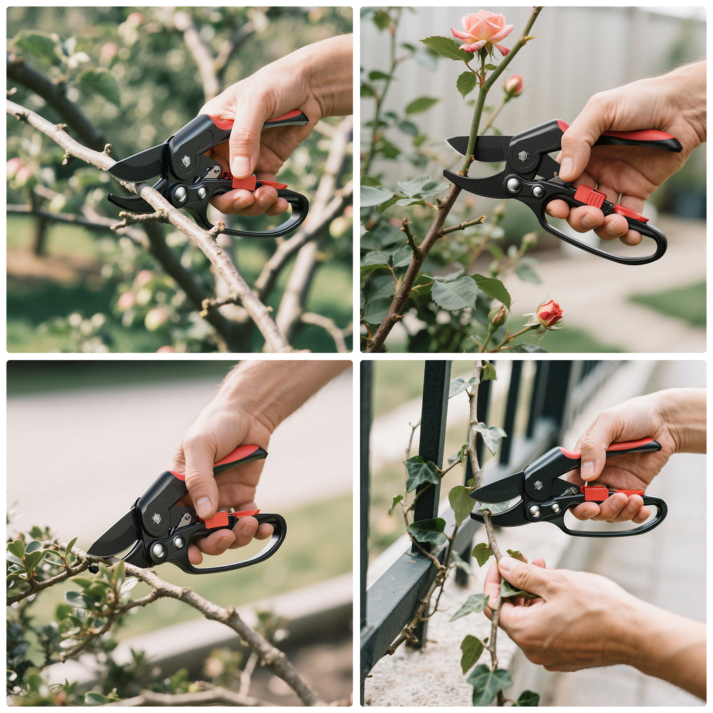 GARTOL Ratchet Pruning Shears - Professional Clippers for Weak Hands