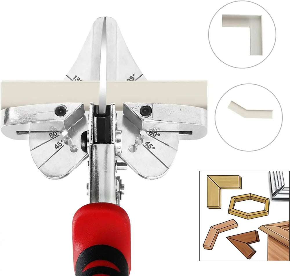 GARTOL Ratchet Miter Shears -  45°-135° Shoe Molding & Quarter Round Cutter