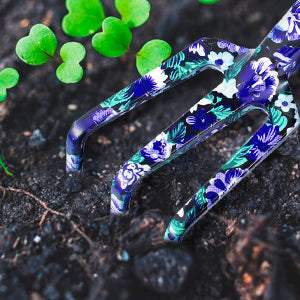 GARTOL 3-Piece Purple Floral Garden Tool Set – Aluminum Alloy Trowel, Cultivator & Pruner with Gift Box (K768)