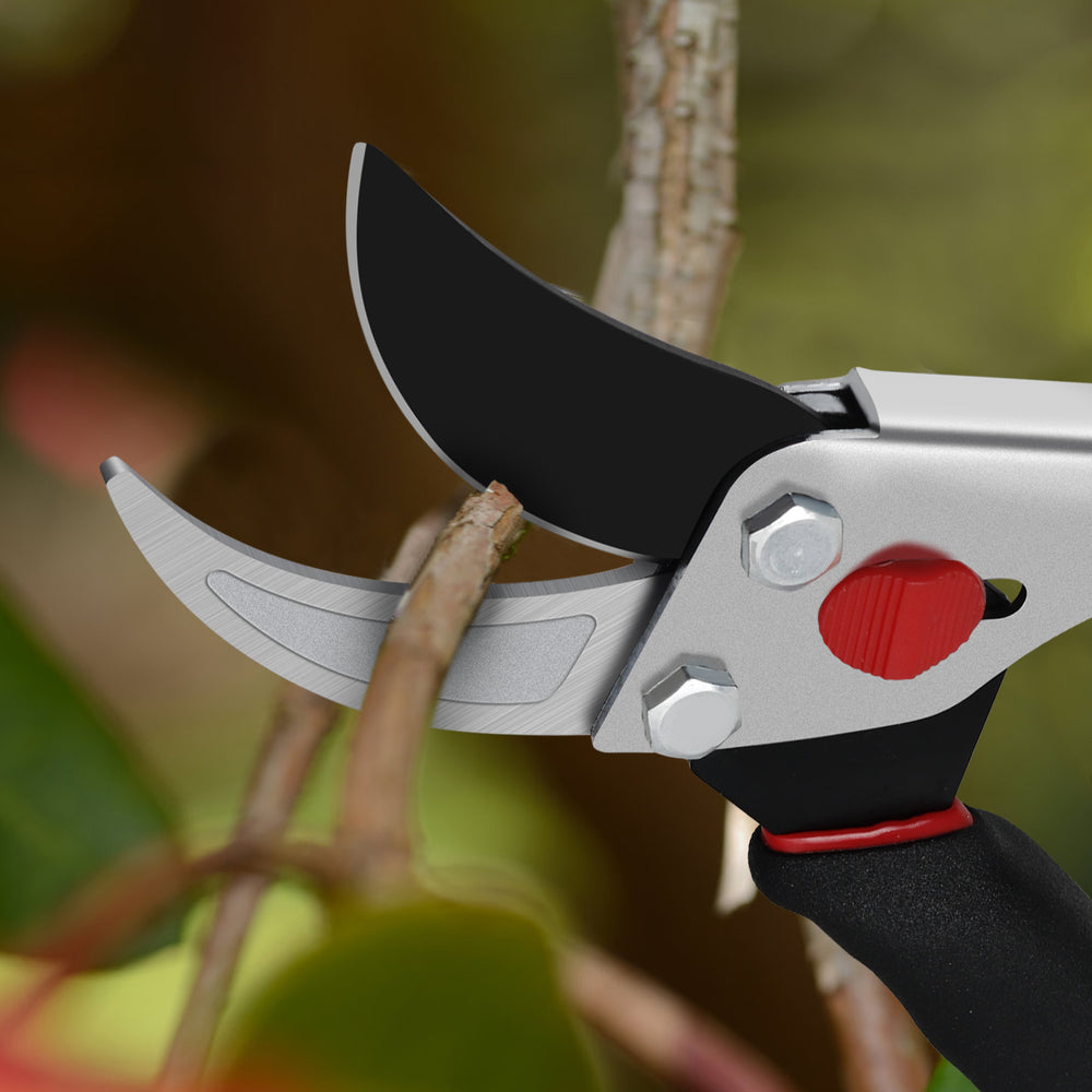 GARTOL 8.5" Professional Bypass Pruning Shears - SK5 Steel Clipper（black）