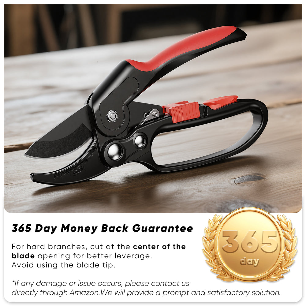 GARTOL Ratchet Pruning Shears - Professional Clippers for Weak Hands
