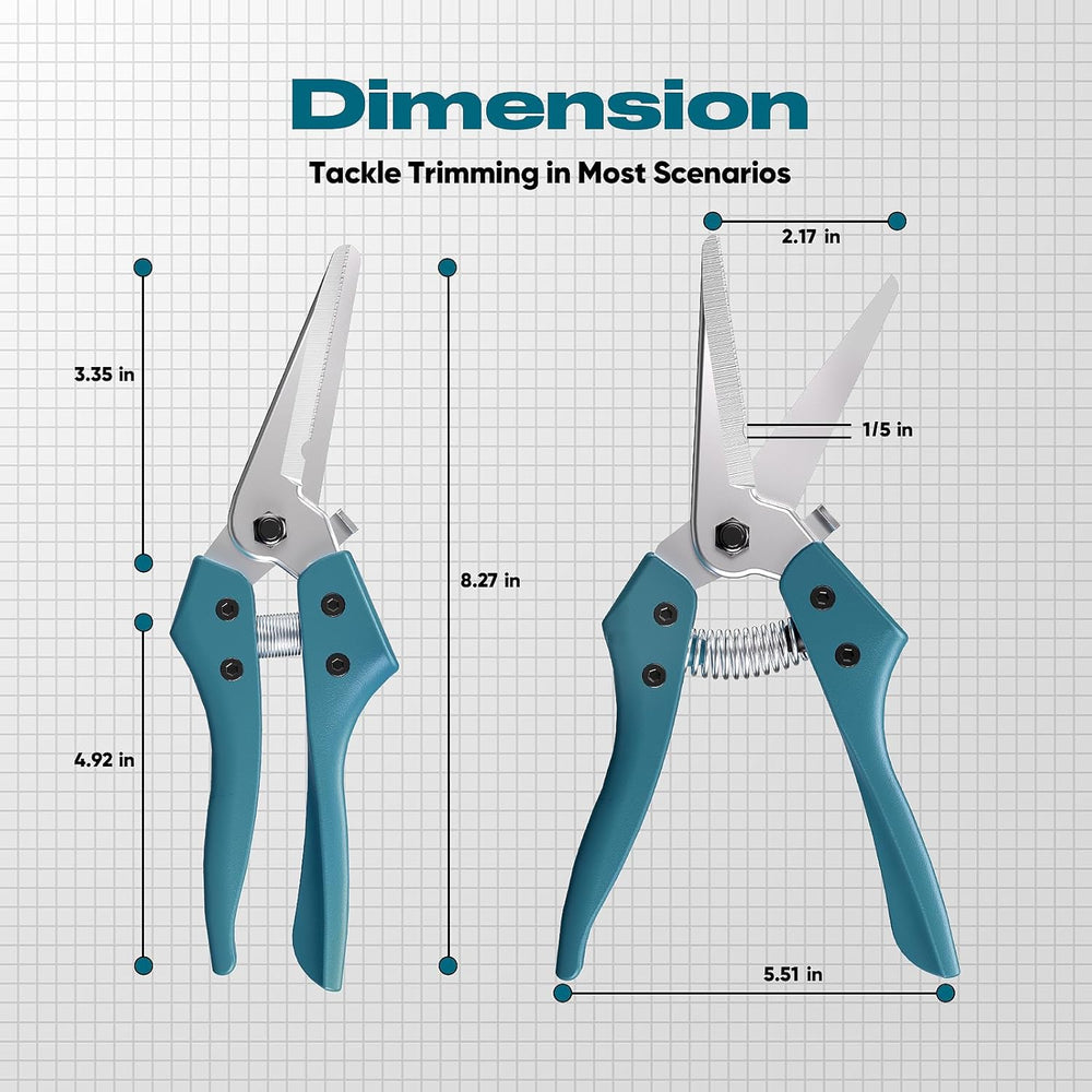 GARTOL 8" Heavy Duty Scissors | Ultra Sharp Tin Snips
