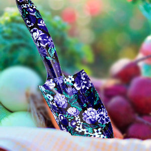 GARTOL 3-Piece Purple Floral Garden Tool Set – Aluminum Alloy Trowel, Cultivator & Pruner with Gift Box (K768)