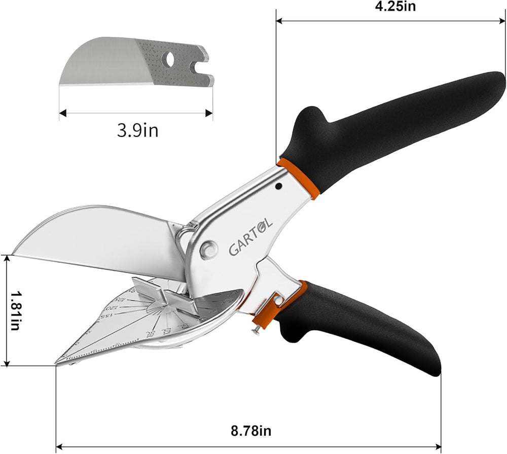 GARTOL Miter Shears | 45° -135° Adjustable Angle Cutter