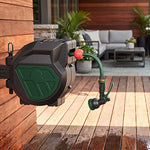 GARTOL 1/2" 20m Retractable Hose Reel – Anti-Freeze, UV-Resistant, 180° Swivel, 60PSI, Adjustable Spray Nozzle (SGC005C)