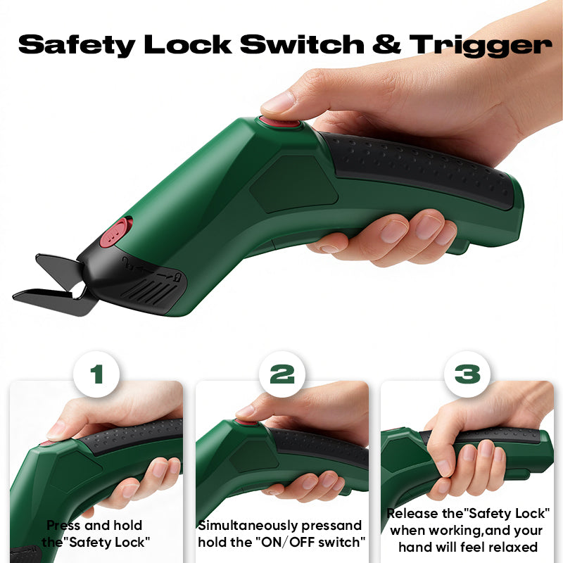GARTOL 3.6V Cordless Electric Scissors for Fabric, Carpet & Crafts