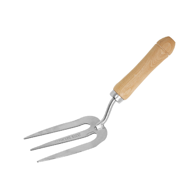 GARTOL 3-Piece Garden Hand Tool Set – Stainless Steel Weeder, Fork & Transplant Trowel with Ergonomic Wooden Handle