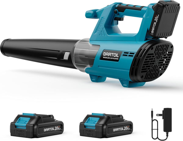 GARTOL Cordless Leaf Blower | 600CFM 190MPH Brushless Motor