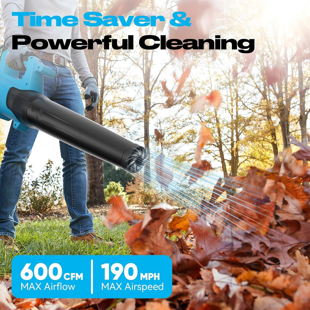 GARTOL Cordless Leaf Blower | 600CFM 190MPH Brushless Motor