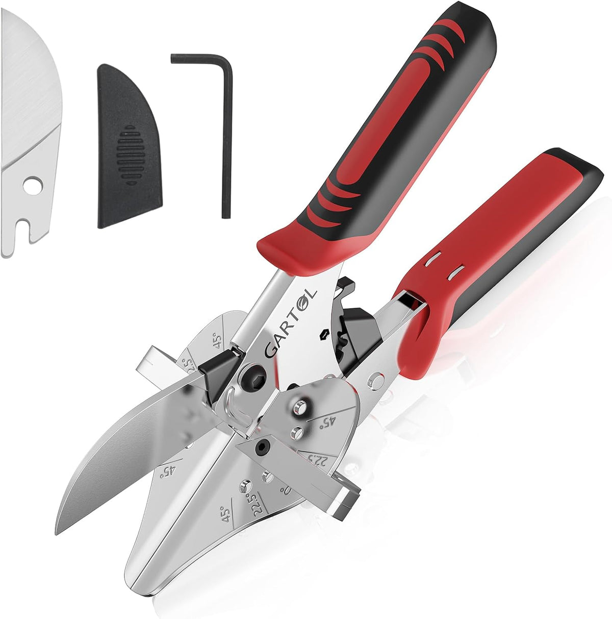 Ratchet Miter Shears 22.5°-135° (HD-3100A) | GARTOL Spare Blade Included