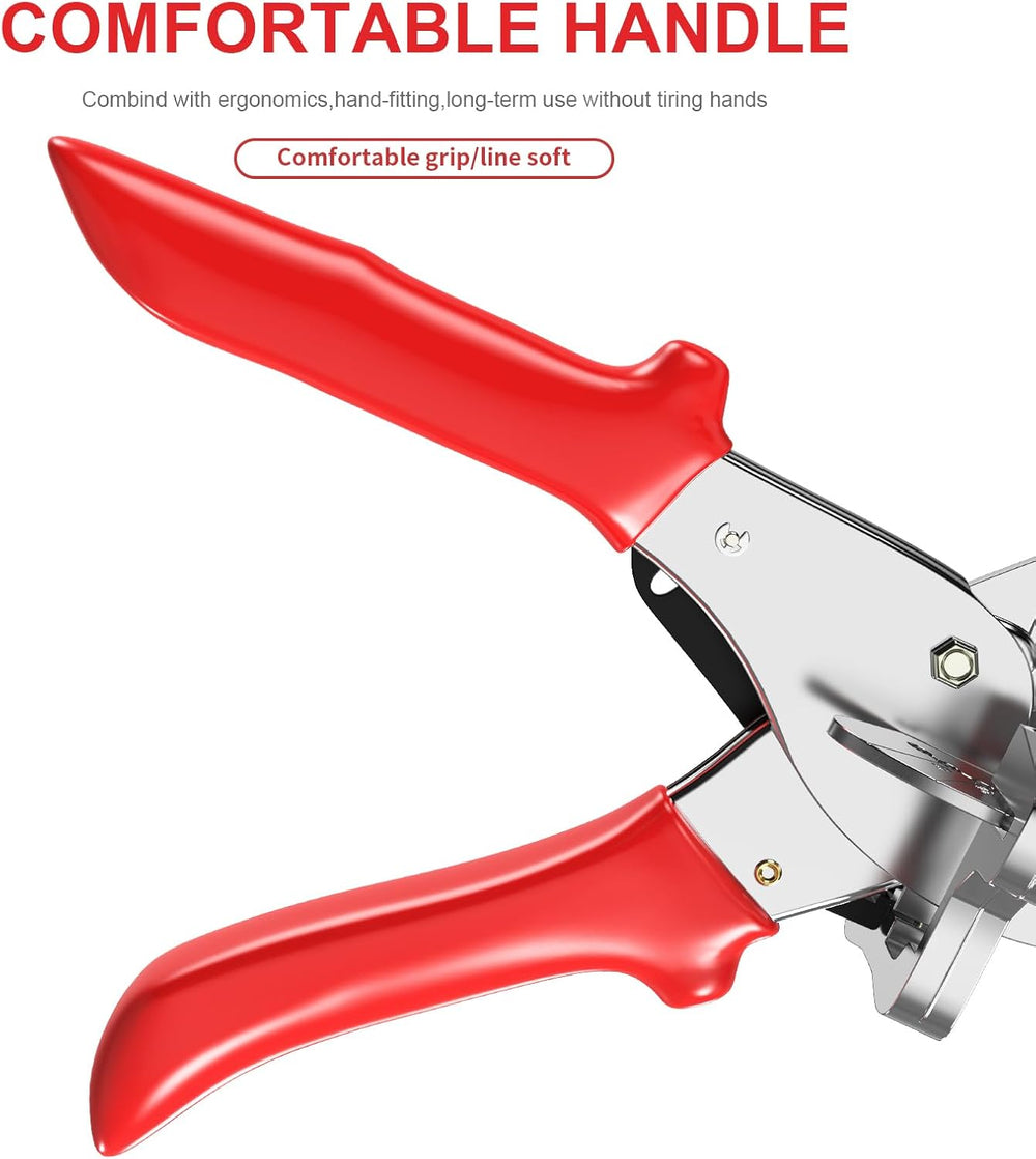 GARTOL Precise Ratchet Miter Shears with 22.5°-135° Adjustable Angle