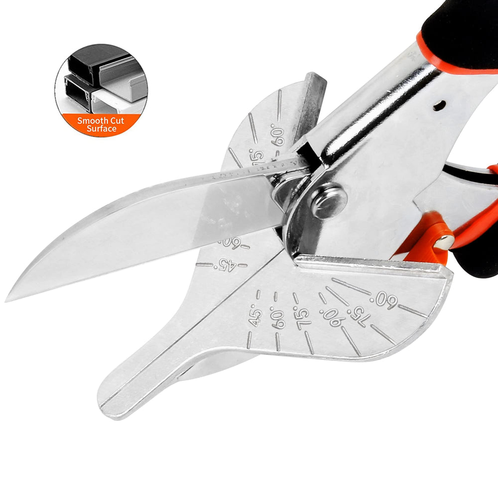 GARTOL Quarter Round Cutter - 45°-135° Adjustable Miter Shears with 2 Replacement Blades