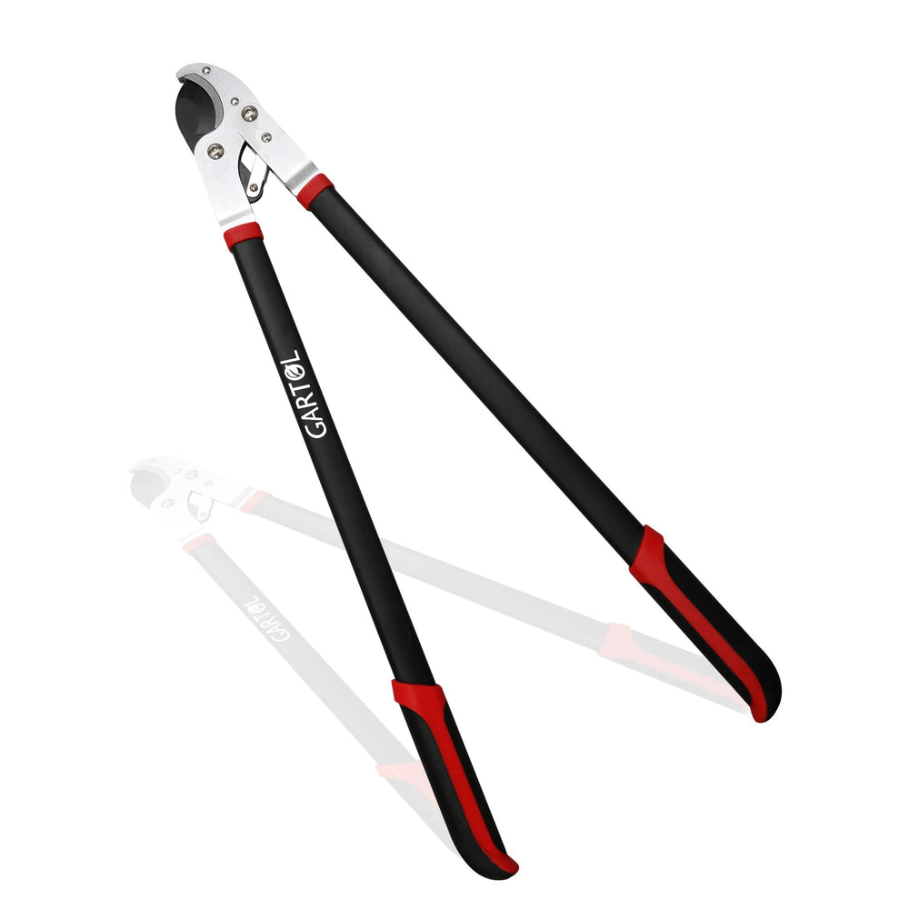 GARTOL professional garden grafting tool set being used to graft fruit tree branches, featuring sharp SK5 steel blades and ergonomic handles for high survival rates.