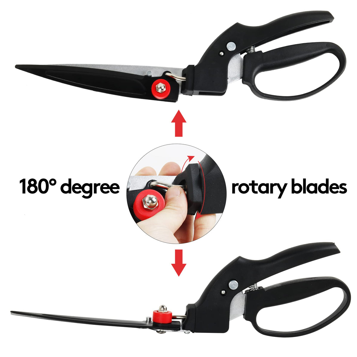 Grass Shears with180 Degrees Rotating Cutter Head-GARTOL