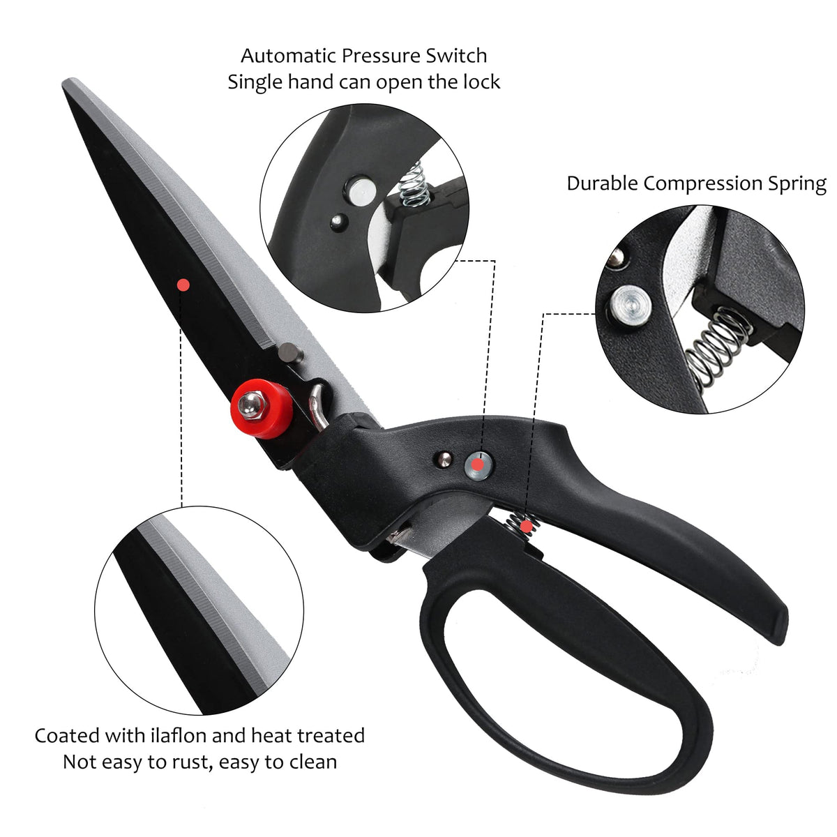 Grass Shears with180 Degrees Rotating Cutter Head-GARTOL