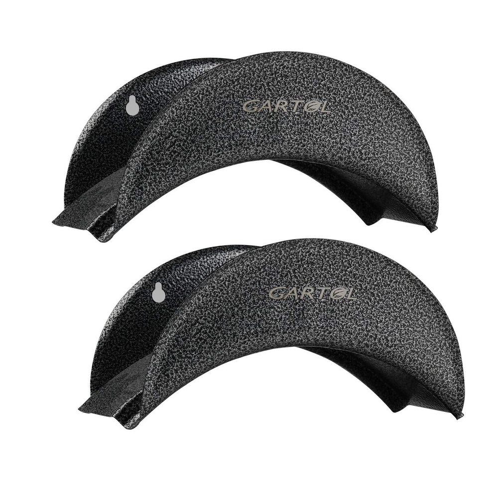 2-pack GARTOL wall-mounted garden hose holders, heavy-duty high carbon steel