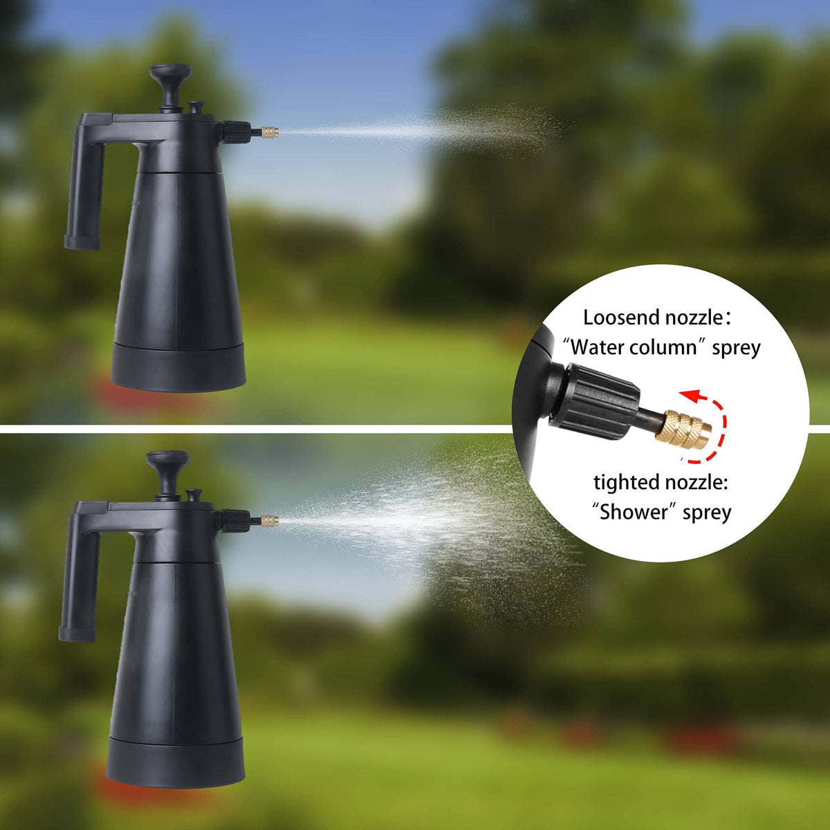 0.4 Gallon Garden Sprayer Handheld Pump Pressure Sprayer-GARTOL