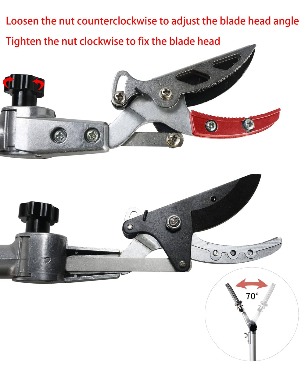 GARTOL Telescopic Pole Pruner & Saw (3.67-5.45ft)