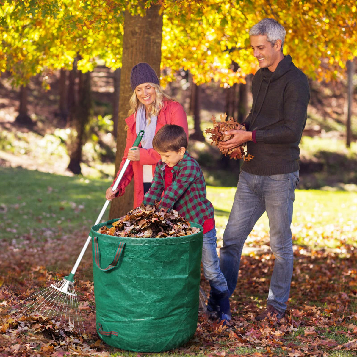 Adjustable Garden Leaf Rake-GARTOL