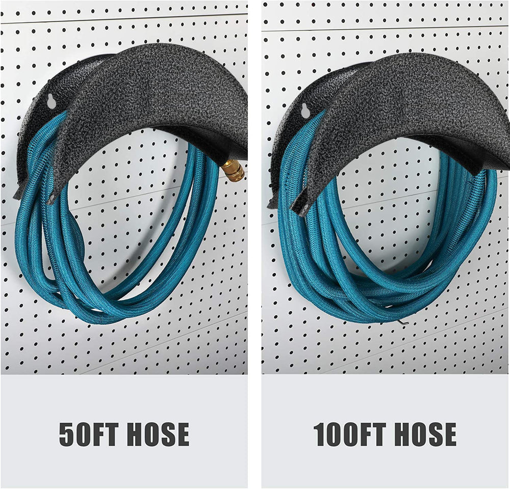 GARTOL garden hose holder capacity comparison: holds 50ft and 100ft hoses