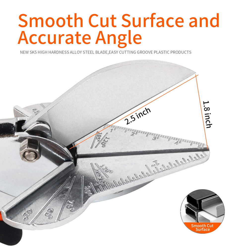 GARTOL Multi-Angle Miter Shears - 45°-135° Trim & Molding Cutter